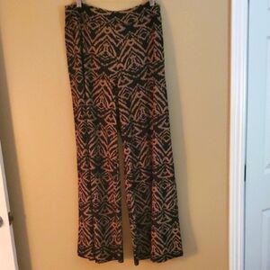 French Laundry Black and Brown Wide Leg Pants